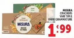 Deco Market Crackers integrali Misura offerta