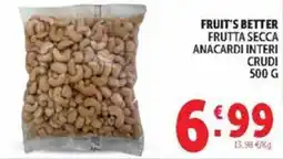 Deco Market Fruit's Better anacardi interi crudi offerta