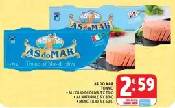 Deco Market Tonno all'olio di oliva AS DO MAR offerta