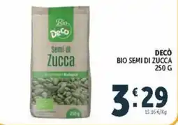 Deco Market Decò Bio Semi di Zucca offerta