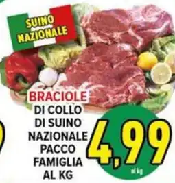 Iper Triscount Braciole di collo di suino nazionale offerta