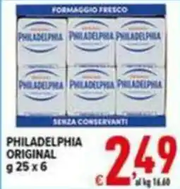 Iper Triscount Philadelphia formaggio fresco offerta