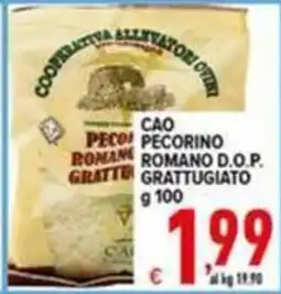 Iper Triscount Pecorino romano d.o.p. grattugiato offerta