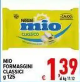 Iper Triscount Mio formaggini classici offerta