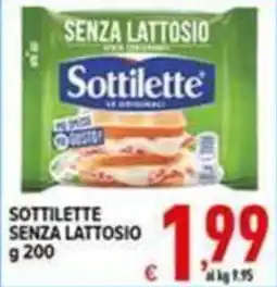 Iper Triscount Sottilette senza lattosio offerta