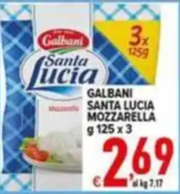 Iper Triscount Galbani Santa Lucia Mozzarella offerta