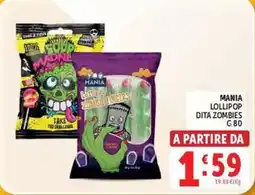 Deco Market Mania lollipop dita zombies offerta