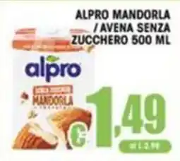Sacoph Alpro mandorla / avena senza zucchero offerta