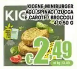 Sacoph Kioene miniburger agli spinaci/zucca e carote/broccoli offerta