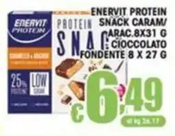 Sacoph Enervit Protein Snack Caramello Cioccolato Fondente offerta