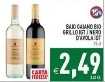 Baio Gaiano Bio Grillo IGT / Nero d'Avola IGT