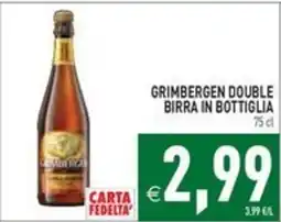 Pim Supermercati Grimbergen Double birra in bottiglia offerta