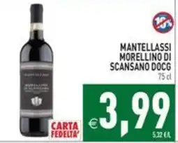 Pim Supermercati Mantellassi Morellino di Scansano DOCG offerta