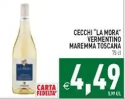 Pim Supermercati Cecchi "La Mora" Vermentino Maremma Toscana offerta