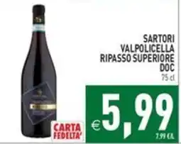 Pim Supermercati Sartori Valpolicella Ripasso Superiore DOC offerta