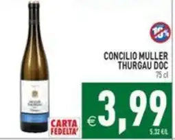 Pim Supermercati Concilio Muller Thurgau Doc offerta