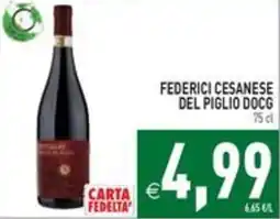Pim Supermercati Federici Cesanese del Piglio DOCG offerta