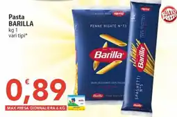Sidis Pasta Barilla offerta