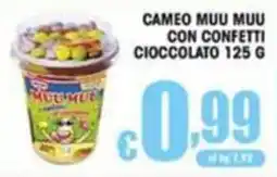 Sacoph Cameo muu muu con confetti cioccolato offerta