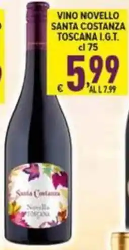 Iper Triscount Vino Novello Santa Costanza offerta