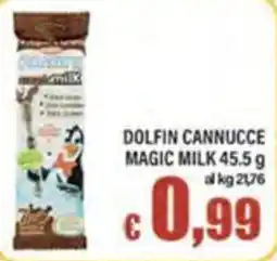 Top Supermercati Dolphin Cannucce Magic Milk offerta