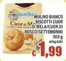 Top Supermercati Mulino Bianco biscotti cuor di mela/cuor di bosco/settembrini offerta
