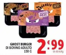 Deco Market Ghost Burger di bovino adulto offerta