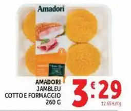 Deco Market Amadori Jambleu Cotto e Formaggio offerta