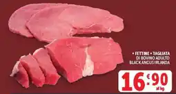 Deco Market Fettine tagliata di bovino adulto Black Angus Irlanda offerta