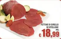 Top Supermercati Fettine di girello di vitellone offerta