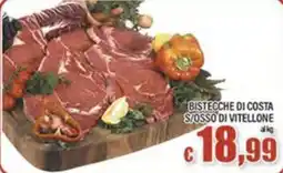 Top Supermercati Bistecche di costa s/osso di vitellone offerta