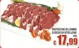 Top Supermercati Bistecche di lombo s/osso di vitellone offerta