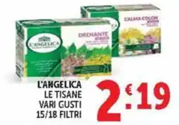 Deco Market L'Angelica le tisane vari gusti offerta