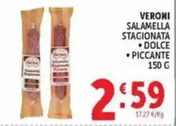 Deco Market Veroni salamella stagionata offerta