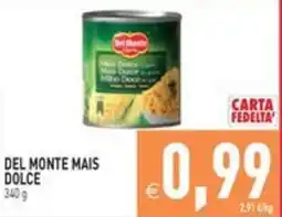 Pim Supermercati Del Monte mais dolce offerta