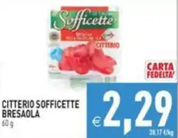 Pim Supermercati Citterio Sofficette Bresaola offerta