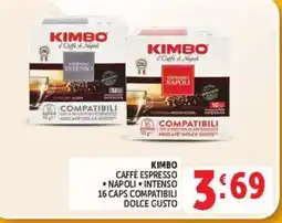 Deco Market Kimbo Caffè Espresso Napoli Intenso offerta