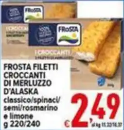 Iper Triscount Frosta filetti croccanti di merluzzo d'alaska offerta