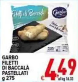 Iper Triscount Garbo filetti di baccalà pastellati offerta