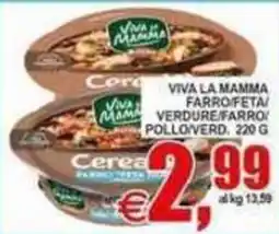 Pewex Viva la mamma Cereali farro/feta/verdure/farro/pollo/verd offerta