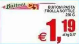 Pewex Buitoni pasta frolla sottile offerta