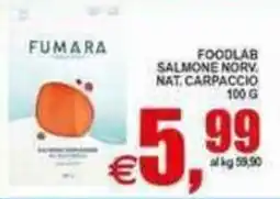 Pewex Fumara salmone norvegese carpaccio offerta