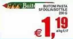 Pewex Buitoni pasta sfoglia/sottile offerta