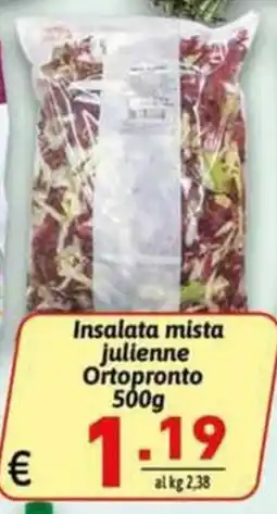Ipercarni Insalata mista julienne Ortopronto offerta