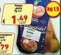 Ipercarni Patate gialle offerta