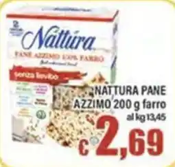 Top Supermercati Nattura pane azzimo 100% farro offerta