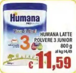 Top Supermercati Humana latte polvere 3 junior offerta