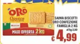 Top Supermercati Saiwa biscotti oro offerta