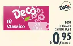 Deco Superstore Decò tè Classico offerta