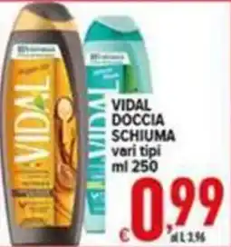 Iper Triscount Vidal doccia schiuma offerta